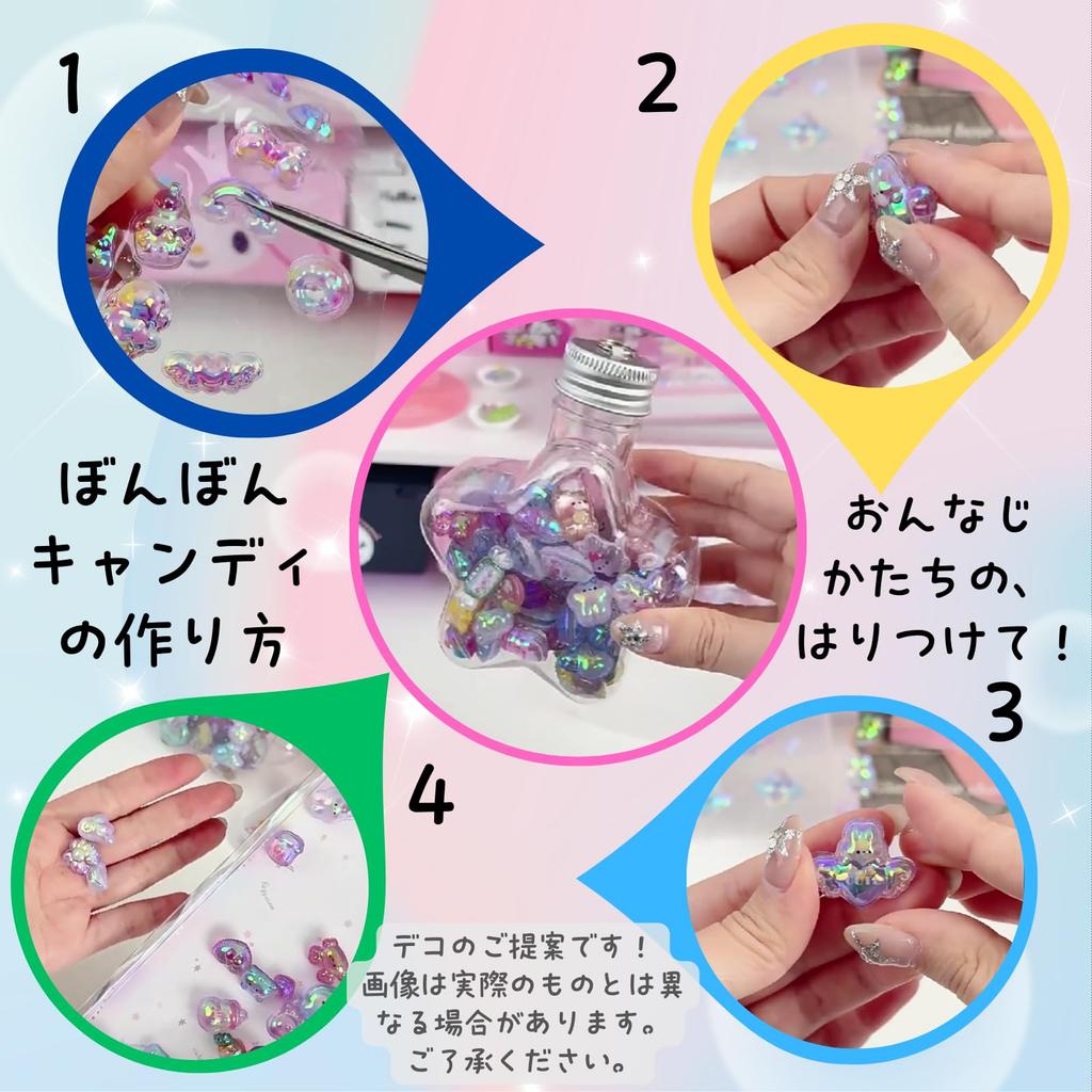 Puffy Soft and Water Decorative Cute Drop Shape K-Bom Stickers, Squishy, Stickers, Stickers, 3D, (Mixed Colors)