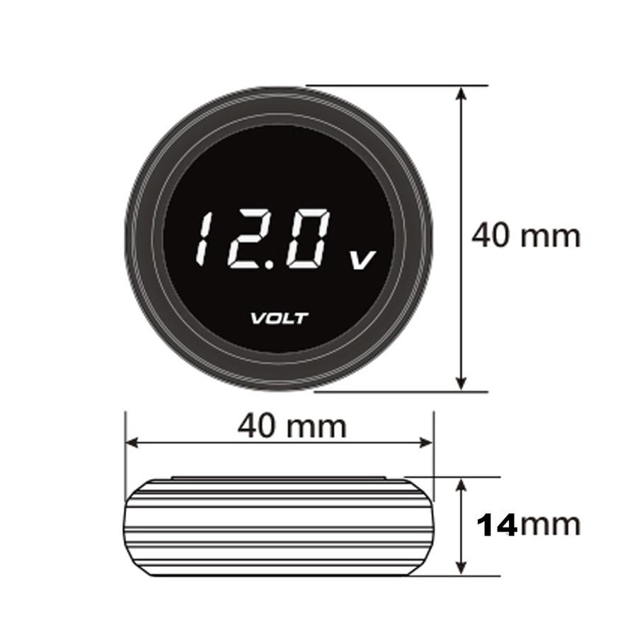 Universal High Quality Motorcycle Mini Red LED Digital Voltmeter Voltage Meter Instruments Guage For Yamaha MT09 MT 09 MT-09 MT07 MT 07