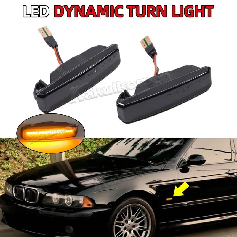 LED Dynamic Turn Signal Light Side Marker Fender Sequential Lamp Blinker Indicator For BMW 5 Series E39 (09.1995-06.2003) M5