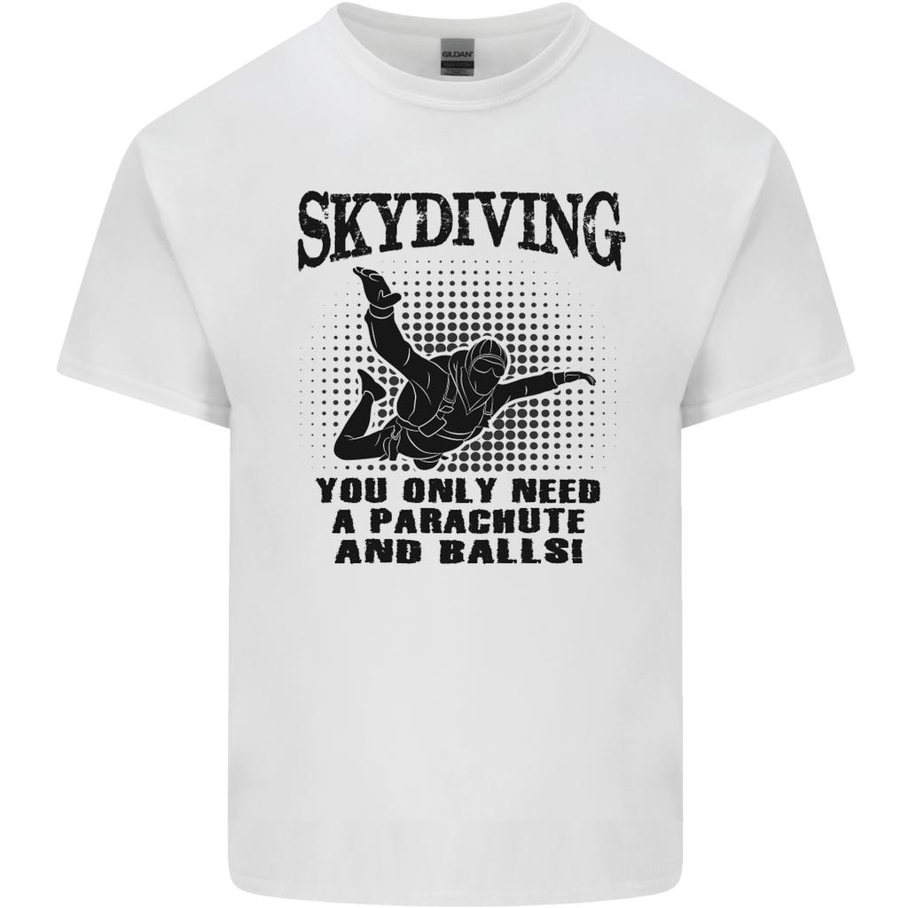 Skydiving Parachute Balls Skydiver Funny Unisexs Light Cotton TShirt