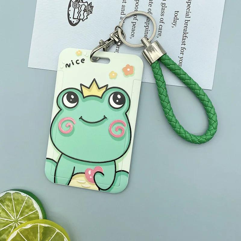1 PCS Funny Cute Cartoon Card Cover ABS Plastic Document Protection Sleeve Campus Student Bus Card Card Holder