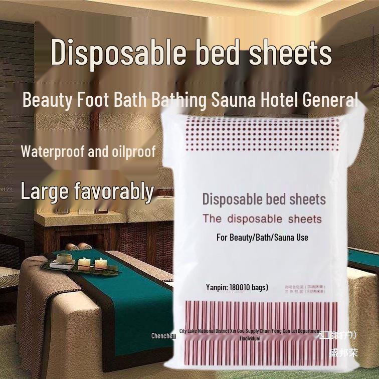 Disposable Waterproof Oil-Proof Nonwoven Bed Sheets with Hole for Massage Tables & Beauty Salons