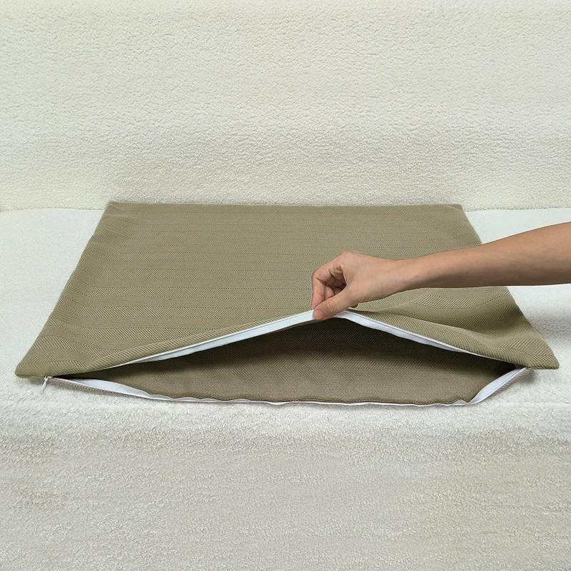 40/45/50/60/70cm Chenille Big Cushion Cover Bamboo Textured Solid Color Throw Pillow Case for Bedroom Sofa Home Decorative