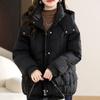 Down Padded Jacket Women's Winter Padded Jacket Short Fashion Korean Version of Loose Hooded Thick Warm Padded Jacket