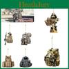 Military Flat Uniform Acrylic Car Hanging Pendant Christmas Decor Supplies Party