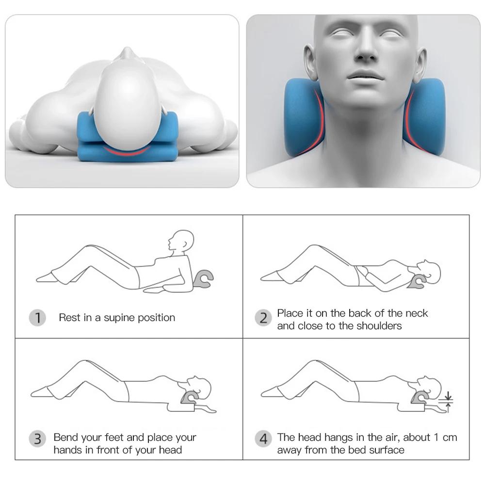 Cervical Spine Massage Pillow U Shaped Pillow Gravity Shiatsu Cervical Massage Pillow Neck and Shoulder Repair Neck Relaxation KTY