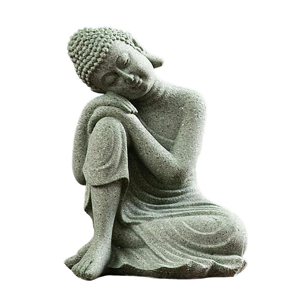 Meditating Buddha Statue Sculpture Table Art Home Room Decoration Gift for Housewarmin