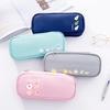 Pen Case Large Capacity Dust-proof Stationery Oxford Cloth Fruit Print Pencil Case for Daily Use