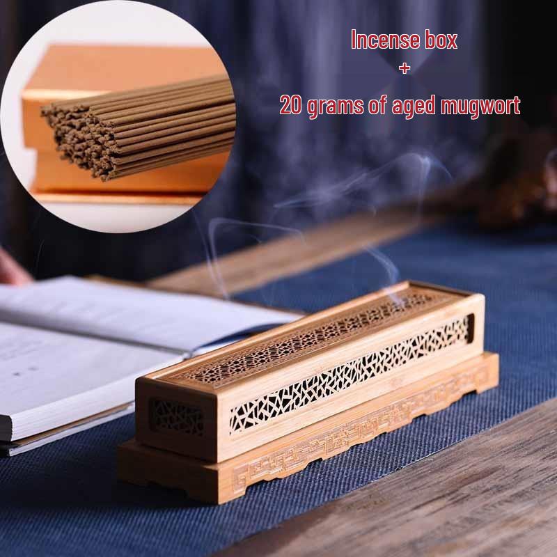 Nan Bamboo Double-Layer Incense Burner for Agarwood & Sandalwood