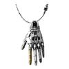Steampunk-halskjede Legeringshalskjede med mekanisk bionisk håndanheng Robotsmykker Gave til menn og kvinner Cyberpunk-entusiaster