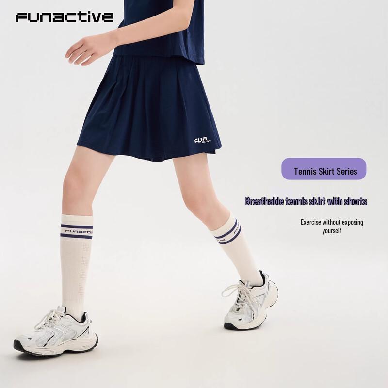 FUN ACTIVE Girl's Pleated Quick-Dry Skort