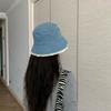 Big Brimmed Lace Fisherman Hat Y2K Panama Hat Fashion Denim Bucket Hat  Lady
