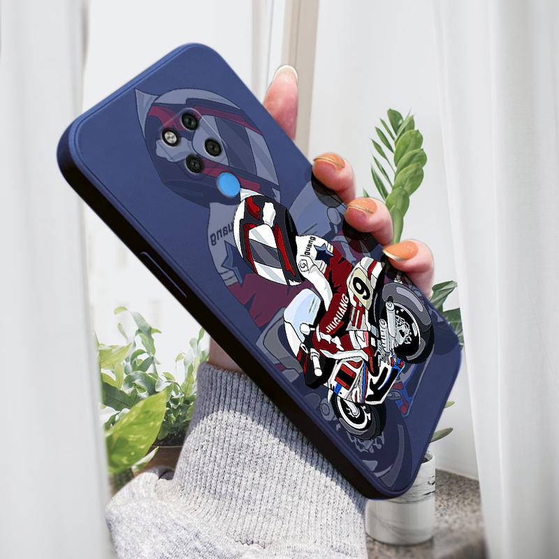 

Чехол для телефона с мультяшным красочным узором, квадратный, жидкий, силикон, TPU, полное покрытие, противоударный, защитный чехол для камеры Huawei Honor Vivo Vivo Y20 2021 темно-синий