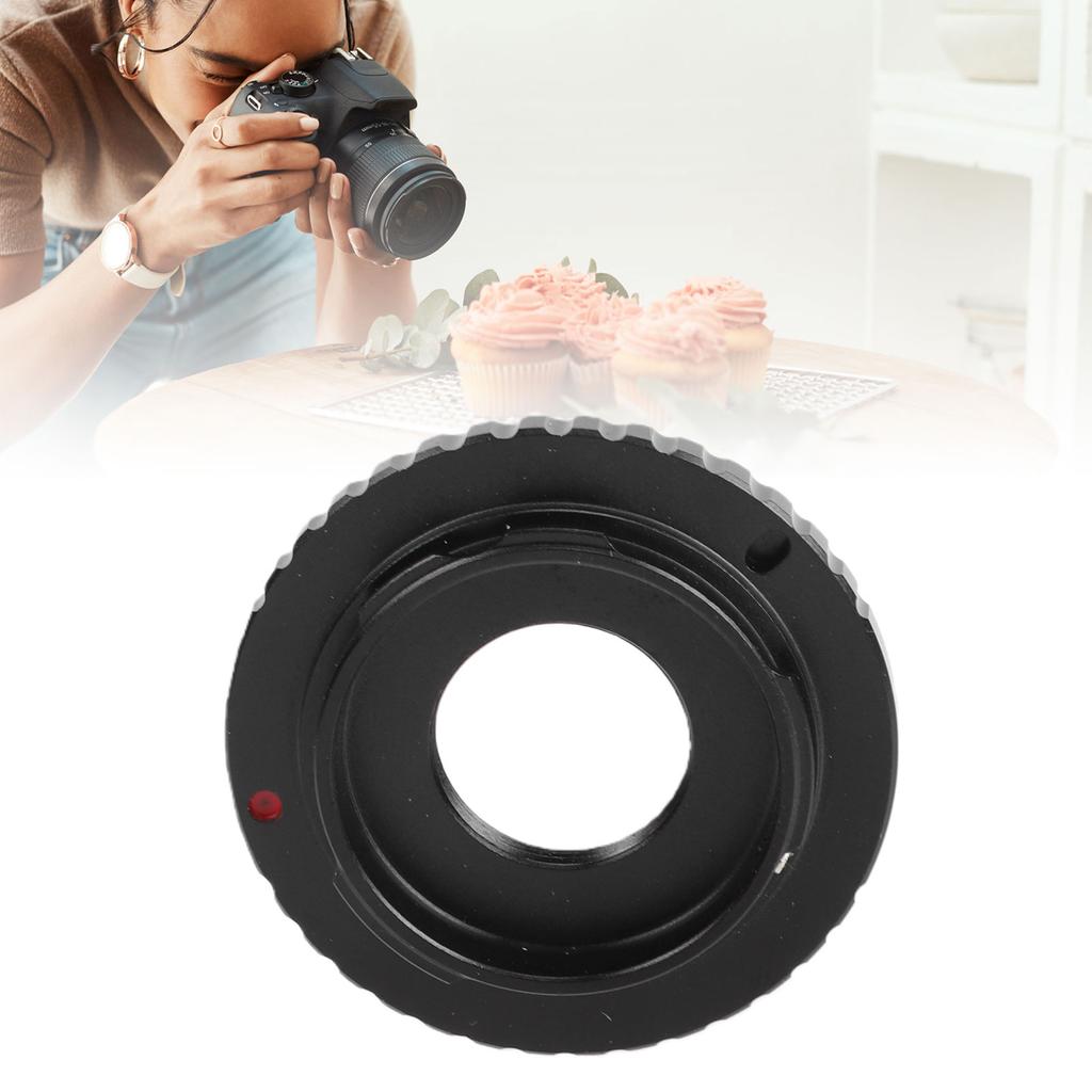 D Mount 8mm Film Lens To Fit for Q Camera Aluminum Alloy D Lens Mount Adapter for Photography
