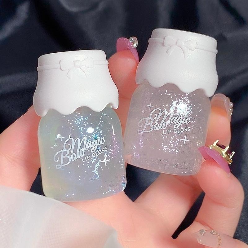 Butterfly Shaped Milk Can Lip Balm Moisturizes And Moisturizes The Mirror Surface, With A Shimmering And Pouty Lips