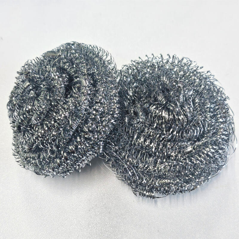 Mini ocelová čisticí houbička na kuchyňské pánve a grilovací desky 20 kusů