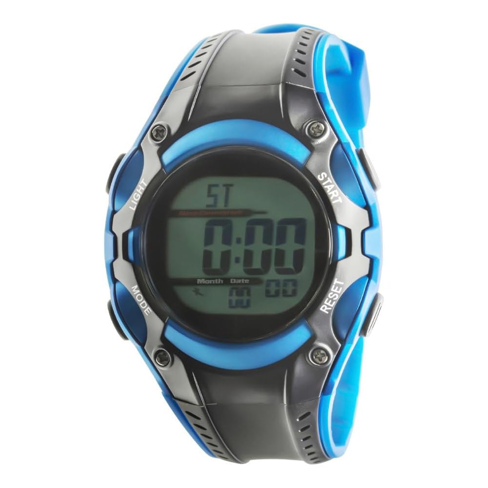 Radio Solar Kids Watch Waterproof Digital Blue for Boys and Girls