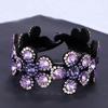 Dense Tooth Simple Meatball Head Hairpin All-match Rhinestone Flower Shape Hair Claw Hair Styling Tool