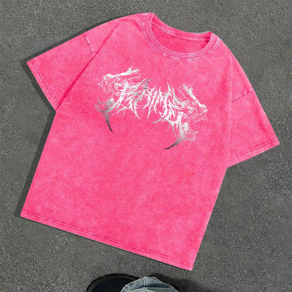 Men's Graphic Tees Shirt Unisex Cotton Oversized T-Shirt Short Sleeve Vintage Streetwear Casual Tee Top