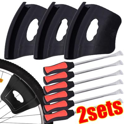 Wiel- en Bandenreparatie Bandenwisselaar Hefboomgereedschap Auto Velgbeschermer Breekijzer Kit 2 stuks/set Motorband Montage Velgbeschermer Gereedschap
