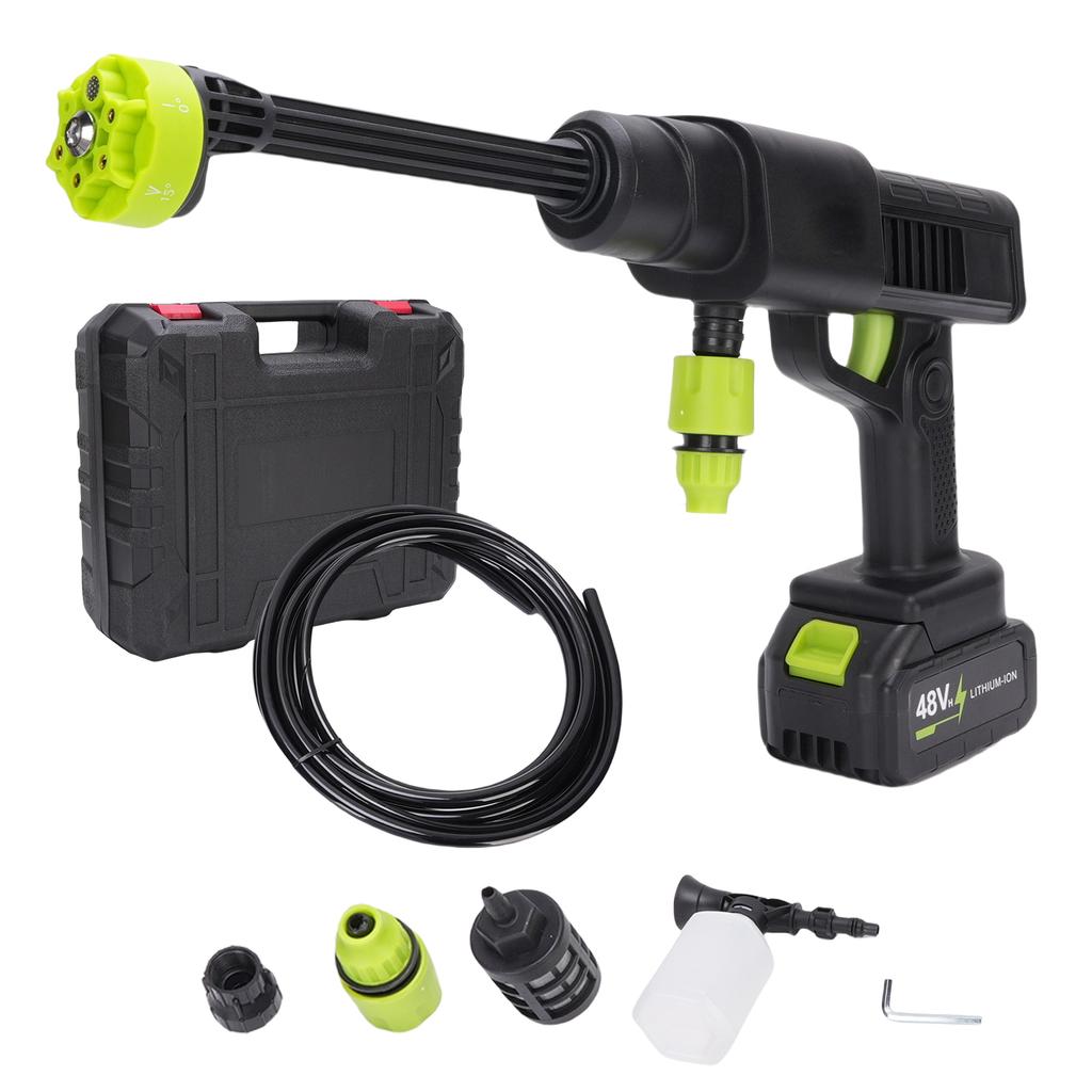 Taşınabilir Araba Yıkama Makinesi Kablosuz Yüksek Basınç 14 silindirli Pistonlu Motor 8 10m Menzil 40bar Tepe Basıncı Power Washer for