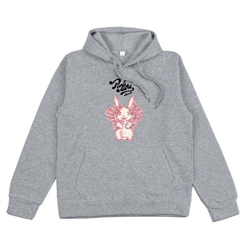 

Альбом Bunny Pink Aura Графические худи Певица Kenia Os Тур 2024 Толстовка для зимней уличной одежды Мужская Женская Одежда 3XL