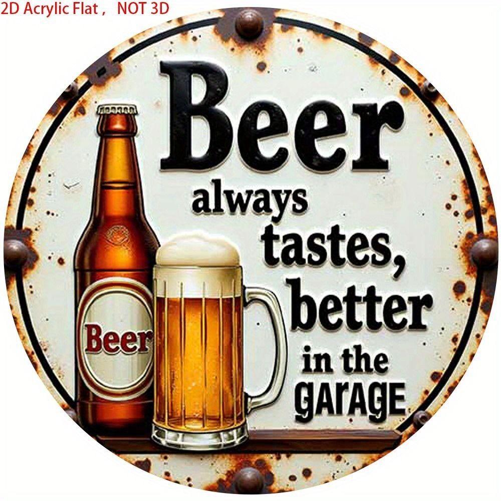 Segno in Latta Metallico Birra Decorazione Murale 20x30cm