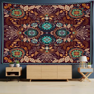 Arazzo Mandala da Appendere al Muro Tappeto con Motivo in Stile Bohemien Tapiz Hippie Decorazione per Camera da Letto, Dormitorio