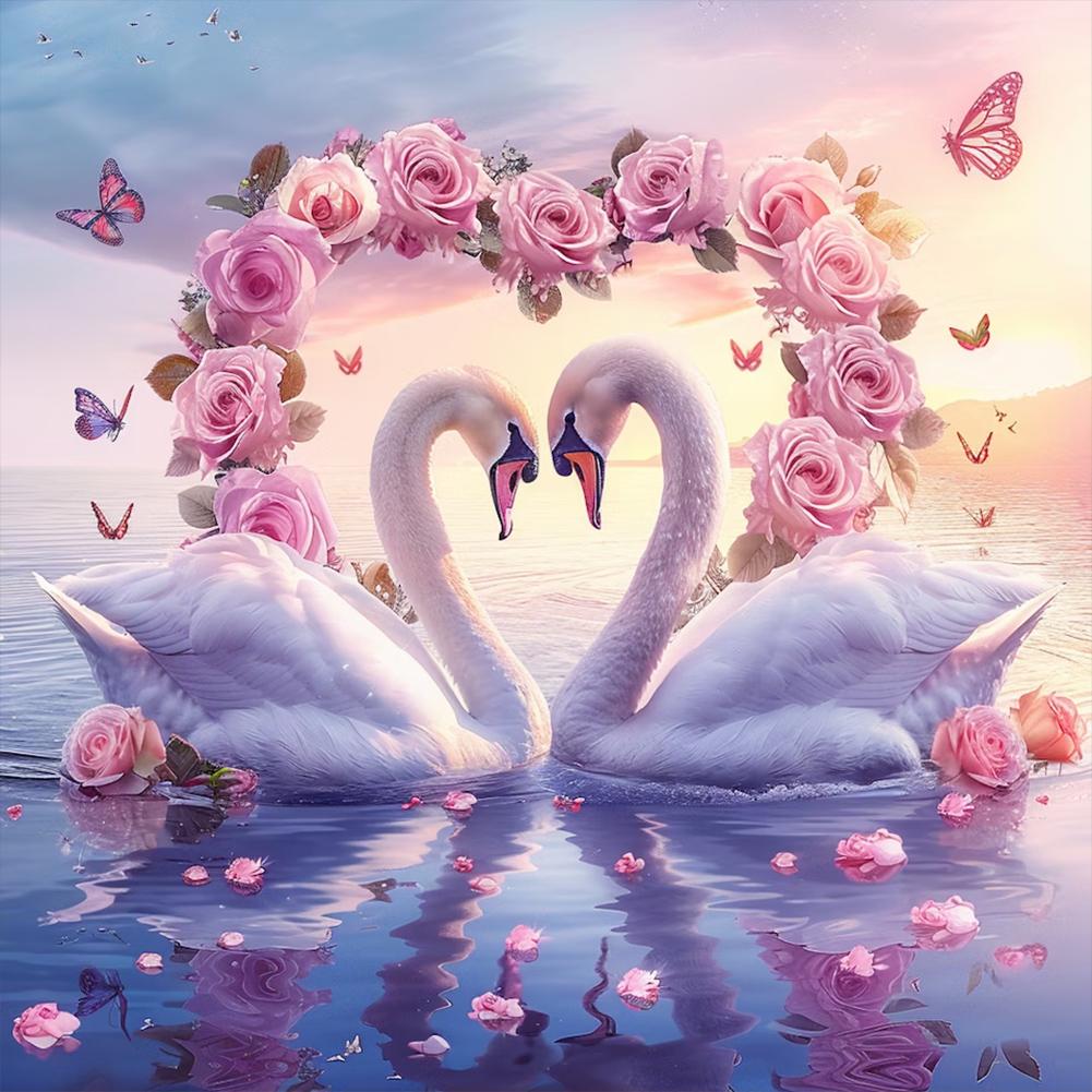 5D DIY Full Round Drill Diamond Painting Animal Kit Home Decor Art Craft 40x40cm