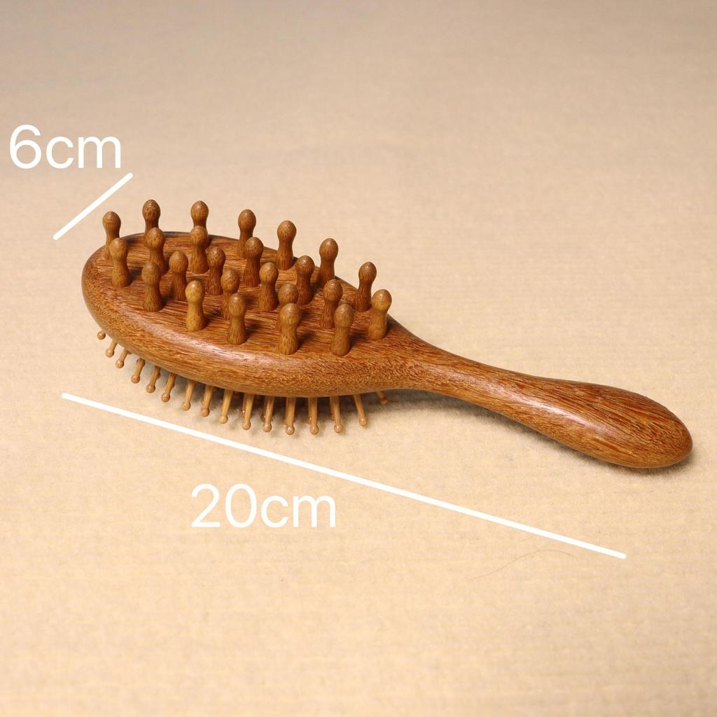 Sandalwood Air Cushion Comb Women's Home Shunfa Head Scalp Meridian Massage Comb Hair Therapy Unclogging Portable Airbag Comb