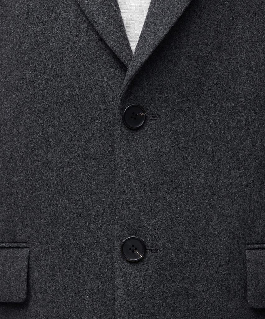 Musinsa Standard Wool Flannel Daddy Shoulder Oversized Blazer [Medium Grey]