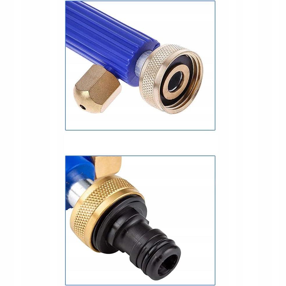 Rosfix Ciśnieniowa Lanca Do Węża Ogrodowego 3/4"" – Wysokie Ciśnienie 25 Bar | Zasięg Mycia 15 M | Gumowana Rączka I 3 Dysze