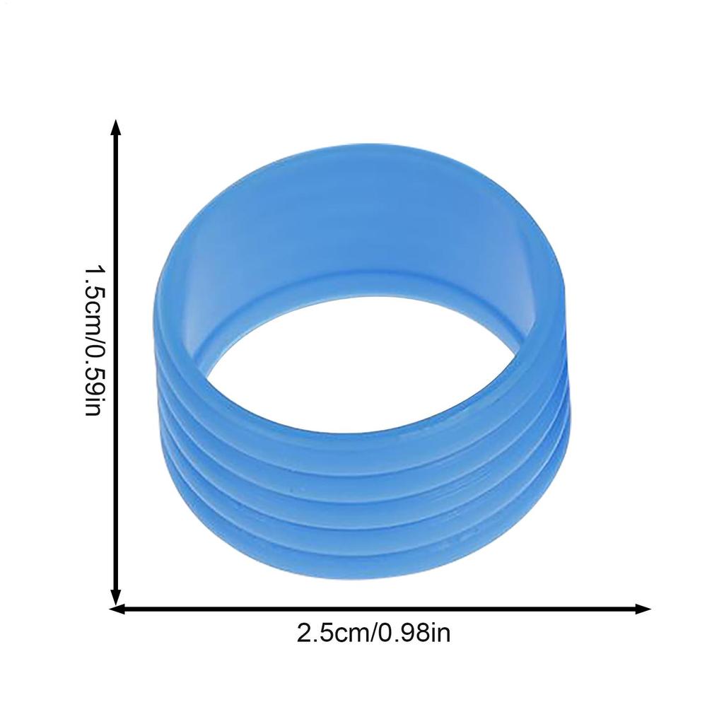 Silicone Tennis Racket Grip Ring Handle Closure Sweat-absorbing Band Fixed Stretchable Handle Tennis Accessories 1PC