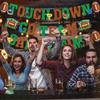 Super Bowl Banner Rugby Party Decoration Game Time Touch Down Garlands Happy Rugby Birthday Party  Scene Layout Supplies