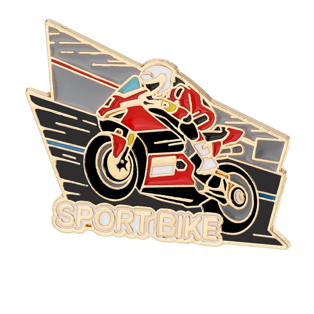 Mountain Bike Racing Badge: Souvenir Pin for Backpack Decoration