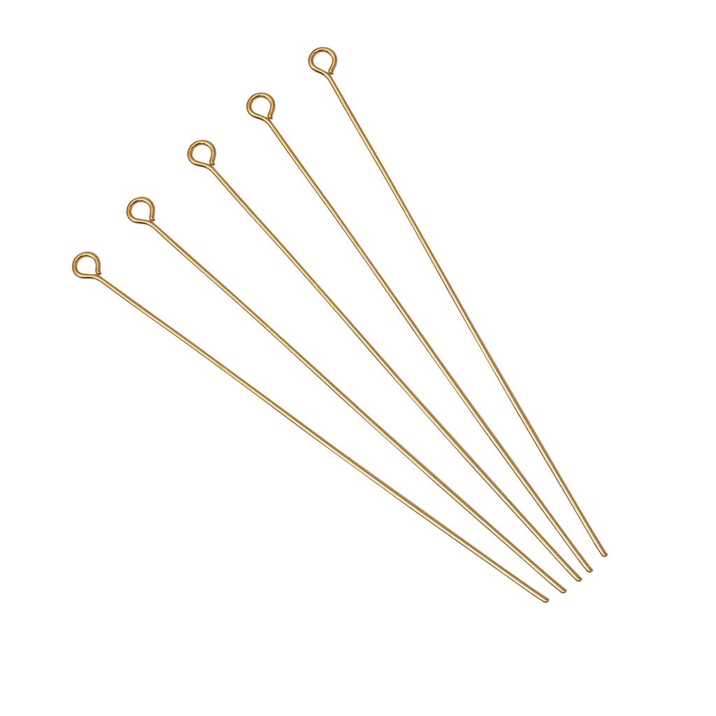 50/100Pcs Stainless Steel 9-Shape Needle Charm Accessories For DIY Necklace Bracelet Jewelry Making