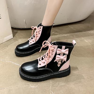 Fashion Boots for Women 2024 Autumn Versatile and Comfortable Women's Boots PU Leather Thick Sole Short Boots Rock Thick Sole Elegant