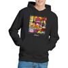 Fraggle Rock Unisex Adult Grid Squared Hoodie