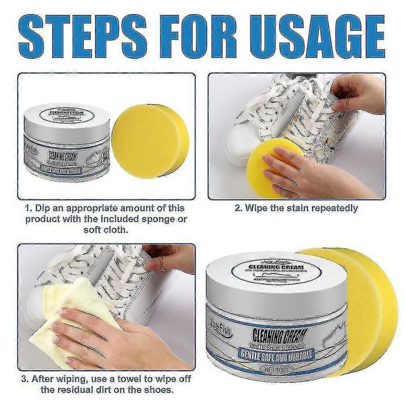 White Shoe Cleaning Cream - 3pcs - PJ