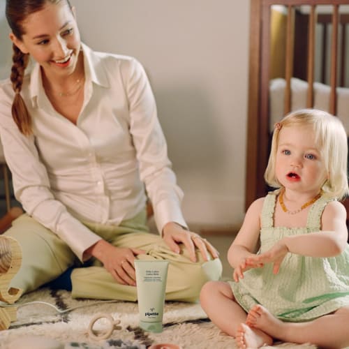 Pipette Baby Lotion - Fragrance Free, Hydrates & Nourishes Sensitive Skin, Baby Essentials for Newborn, Renewable Plant-Derived Squalane, 5.7 fl oz