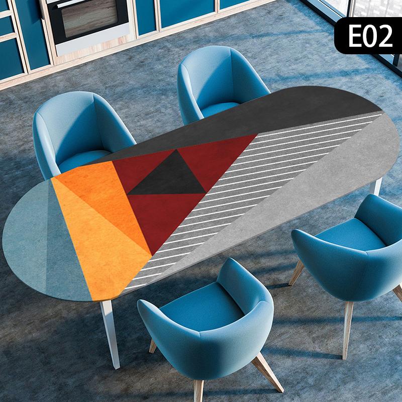 Oval Table Cover Oil-Proof Elastic Fitted Edge Dining Tablecloth Waterproof Outdoor Picnic Courtyard Coffee Tea Table Cloth