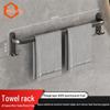 JINGULAO Gunmetal Grey Bathroom Towel Rack