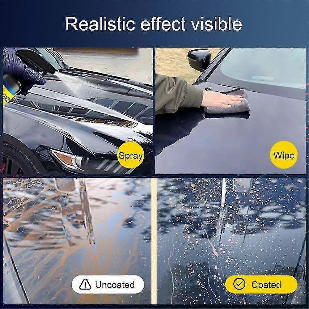Spray Rivestimento per Auto Rivestimento ad Effetto Rapido Spray 500ml Agente Rivestente Spray Alta Protezione Rimuovi Graffi Rapido per Veicoli