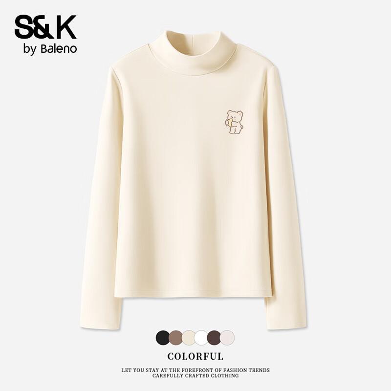 Baleno S&K Women s Semi-High Collar Fleece Base Layer Top M