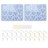Earrings Resin Mould Heart Shape Earrings Mould Earrings Silicone Mould Epoxy Resin Moulds for DIY Jewellery Making