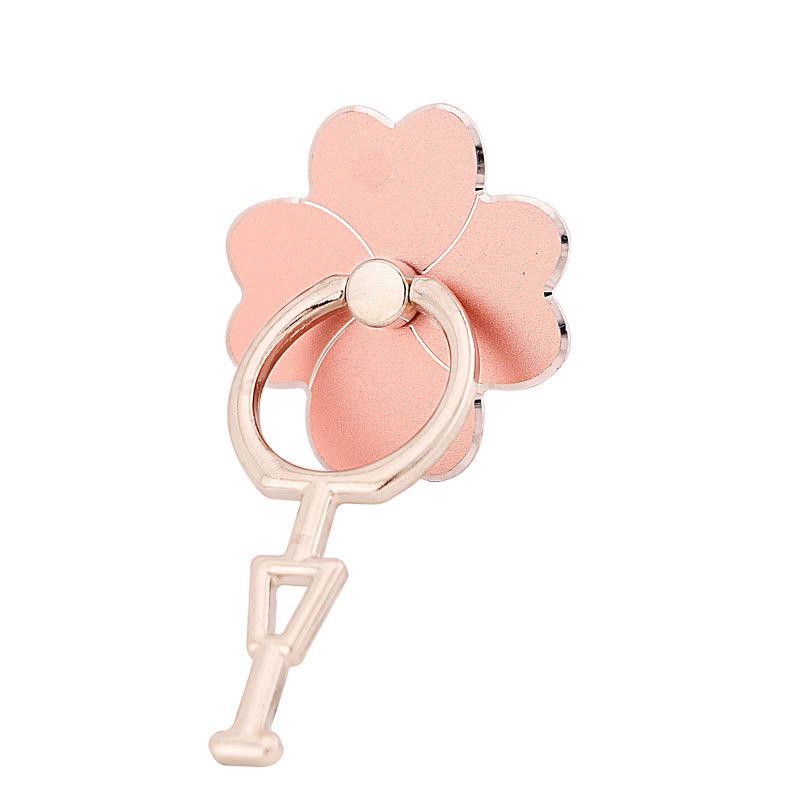 

Four-Leaf Clover Metal Rotatable Phone Ring Holder Stand рожевий колір золота