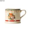 Christmas Pattern Mugs Porcelain Cup Christmas Gifts Tableware Coffee Mug Dining Table Afternoon Tea Teacup Fruits Juice Cup