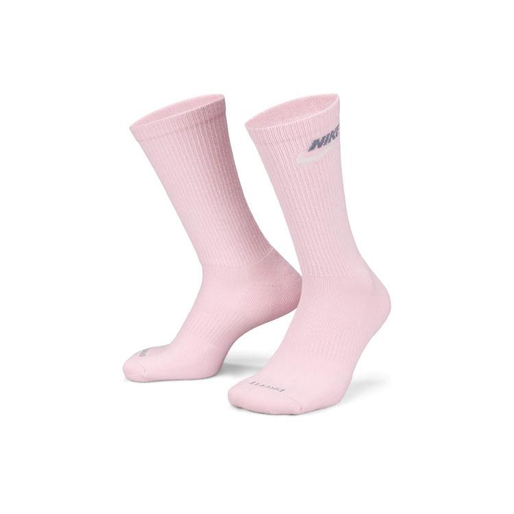 Nike Everyday Plus Cushioned Crew Kit 3 Pares 'Pink Blue Green' Unisex DX7665-902