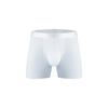 Men Casual Breathable Mesh Solid Color Mid Waist Boxer Briefs