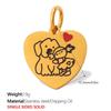Cartoon Pet Series Stainless Steel Necklace & Bracelet Pendant for Women